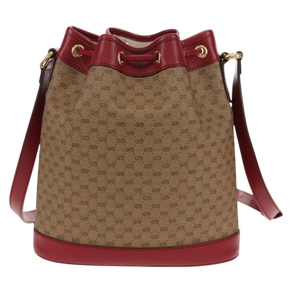 GUCCI Micro GG Supreme Doraemon Collaboration Bag PVC Beige 655597 Auth 147572SM