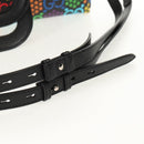 GUCCI GG Psychedelic Boston Bag PVC 2way Multicolor Silver 587866 Auth 147573M-11