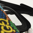 GUCCI GG Psychedelic Boston Bag PVC 2way Multicolor Silver 587866 Auth 147573M-9