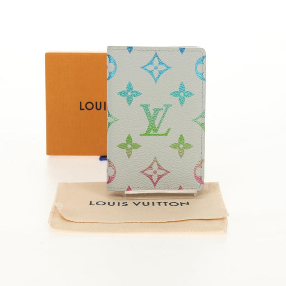 LOUIS VUITTON Multicolor Organizer De Poch Card Case Gray M13910 LV Auth 147575SAM