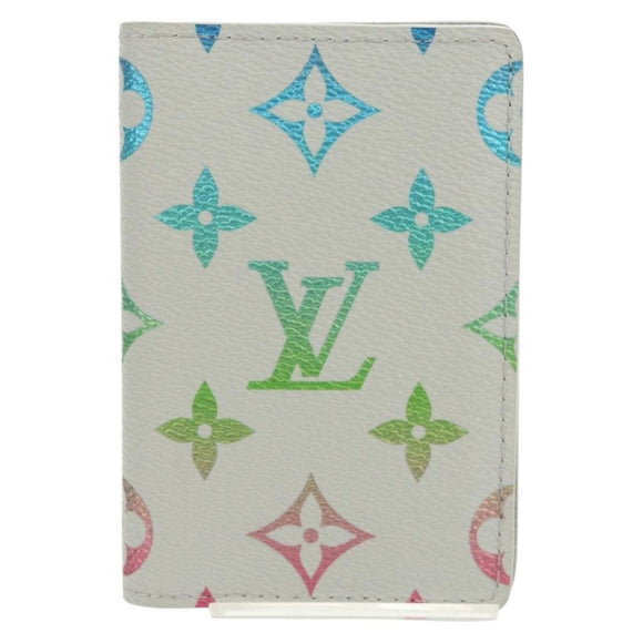 LOUIS VUITTON Multicolor Organizer De Poch Card Case Gray M13910 LV Auth 147575SAM