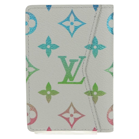 LOUIS VUITTON Multicolor Organizer De Poch Card Case Gray M13910 LV Auth 147575SAM