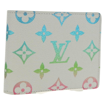 LOUIS VUITTON Multicolor Portefeuille Slender Wallet Gray M14354 LV Auth 147576M