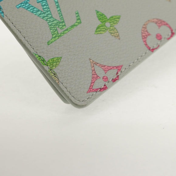 LOUIS VUITTON Multicolor Portefeuille Slender Wallet Gray M14354 LV Auth 147576M