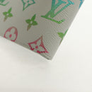 LOUIS VUITTON Multicolor Portefeuille Slender Wallet Gray M14354 LV Auth 147576M-16