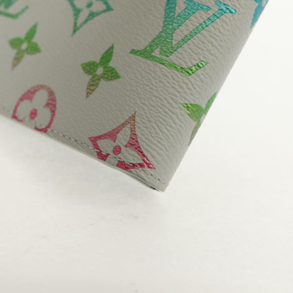 LOUIS VUITTON Multicolor Portefeuille Slender Wallet Gray M14354 LV Auth 147576M