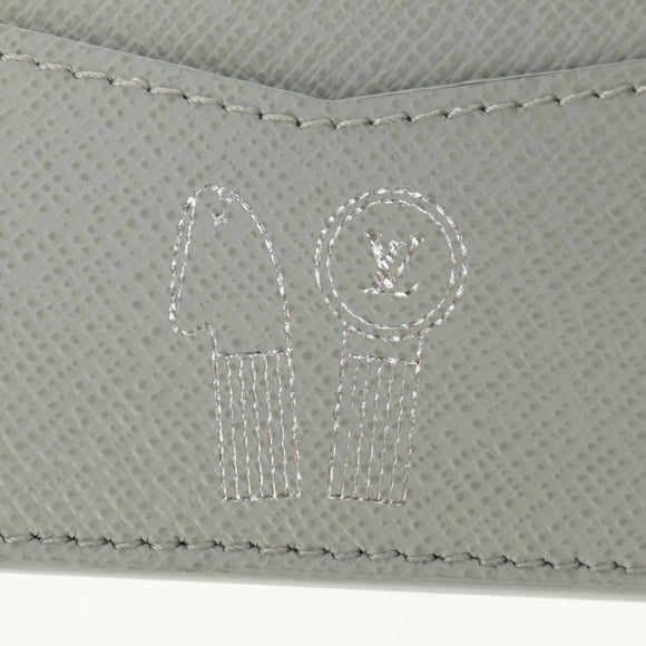 LOUIS VUITTON Multicolor Portefeuille Slender Wallet Gray M14354 LV Auth 147576M