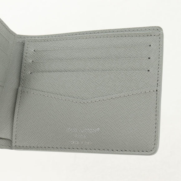 LOUIS VUITTON Multicolor Portefeuille Slender Wallet Gray M14354 LV Auth 147576M