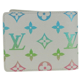 LOUIS VUITTON Multicolor Portefeuille Slender Wallet Gray M14354 LV Auth 147576M - 0