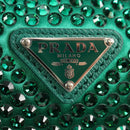 PRADA Shoulder Bag Sequin Green Silver Auth 147577SM-15