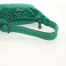 PRADA Shoulder Bag Sequin Green Silver Auth 147577SM-7