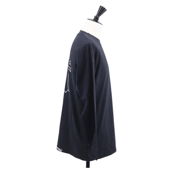 Chrome Hearts Horseshoe Print Long Sleeve Top Cotton Black Auth 147578M