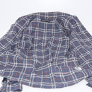 Chrome Hearts Check Shirt Long Sleeved Cotton Navy Auth 147580M-14