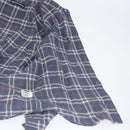 Chrome Hearts Check Shirt Long Sleeved Cotton Navy Auth 147580M-16