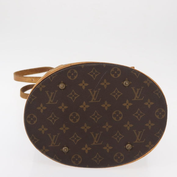 LOUIS VUITTON Monogram Bucket GM Shoulder Bag M42236 LV Auth 147581