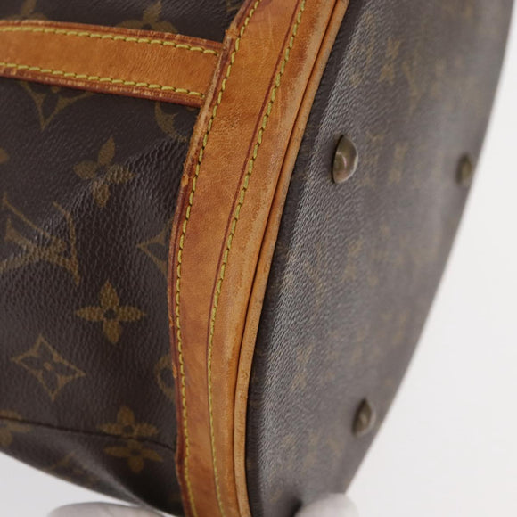LOUIS VUITTON Monogram Bucket GM Shoulder Bag M42236 LV Auth 147581