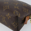 LOUIS VUITTON Monogram Pochette Cosmetic PM Cosmetic Pouch M47515 LV Auth 147606-15
