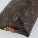 LOUIS VUITTON Monogram Pochette Cosmetic PM Cosmetic Pouch M47515 LV Auth 147606-16
