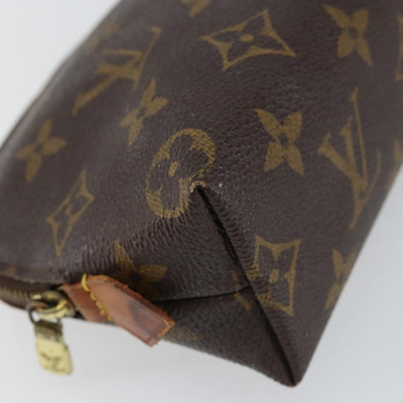 LOUIS VUITTON Monogram Pochette Cosmetic PM Cosmetic Pouch M47515 LV Auth 147606
