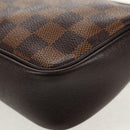 LOUIS VUITTON Damier Ebene Trousse Makeup Pouch N51982 LV Auth 147607V-16