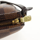 LOUIS VUITTON Damier Ebene Trousse Makeup Pouch N51982 LV Auth 147607V-8