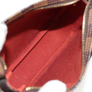 LOUIS VUITTON Damier Ebene Trousse Makeup Pouch N51982 LV Auth 147607V-9