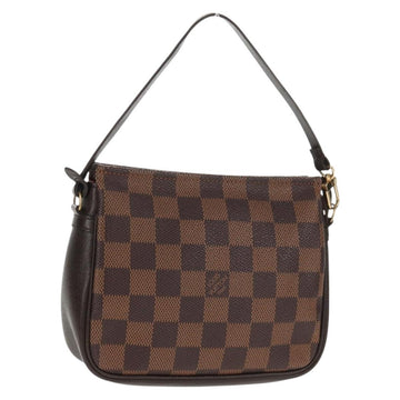 LOUIS VUITTON Damier Ebene Trousse Makeup Pouch N51982 LV Auth 147607V