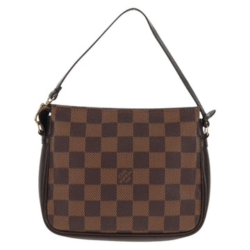 LOUIS VUITTON Damier Ebene Trousse Makeup Pouch N51982 LV Auth 147607V - 0