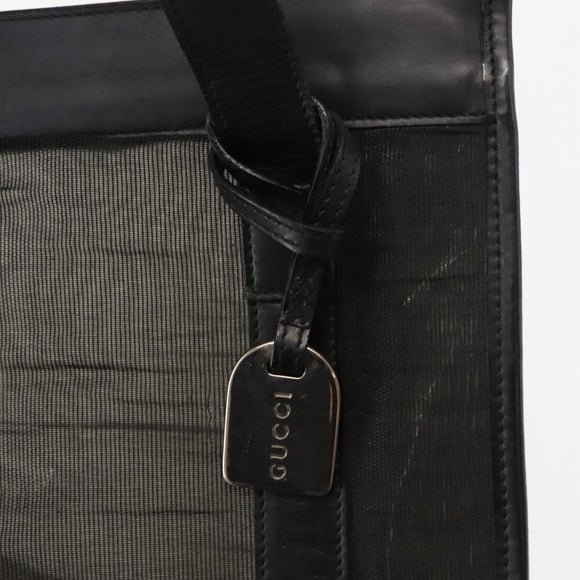 GUCCI Tote Bag Nylon Black 002 1705 0405 Auth 147610