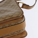 CELINE Macadam Canvas Shoulder Bag PVC Beige Gold Auth 147612-9