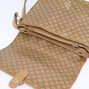 CELINE Macadam Canvas Shoulder Bag PVC Beige Gold Auth 147612-10