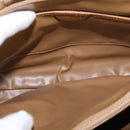 CELINE Macadam Canvas Shoulder Bag PVC Beige Gold Auth 147612-11