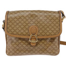 CELINE Macadam Canvas Shoulder Bag PVC Beige Gold Auth 147612-13
