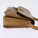 CELINE Macadam Canvas Shoulder Bag PVC Beige Gold Auth 147612-4