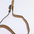 CELINE Macadam Canvas Shoulder Bag PVC Beige Gold Auth 147612-8