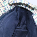 FENDI Zucca Canvas Draagtas Marineblauw Auth 147615-18