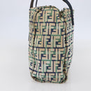 FENDI Zucca Canvas Draagtas Marineblauw Auth 147615-4