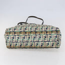 FENDI Zucca Canvas Draagtas Marineblauw Auth 147615-5