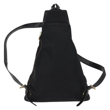Gianni Versace Backpack Nylon Black Gold Auth 147619 - 0