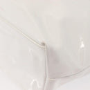 Salvatore Ferragamo Gancini Tote Bag Enamel White Auth 147620-14