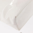 Salvatore Ferragamo Gancini Tote Bag Enamel White Auth 147620-15