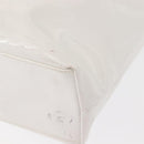 Salvatore Ferragamo Gancini Tote Bag Enamel White Auth 147620-16