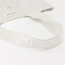 Salvatore Ferragamo Gancini Tote Bag Enamel White Auth 147620-7