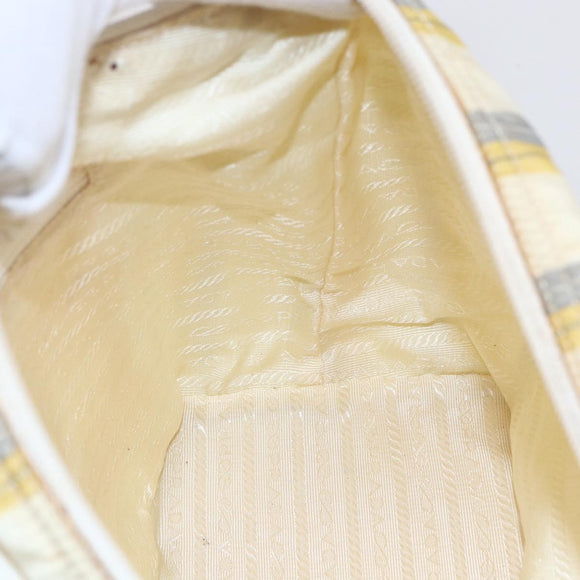PRADA Shoulder Bag Nylon Ivory Auth 147624