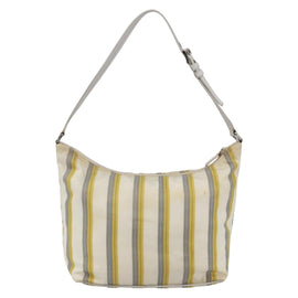 PRADA Shoulder Bag Nylon Ivory Auth 147624 - 0