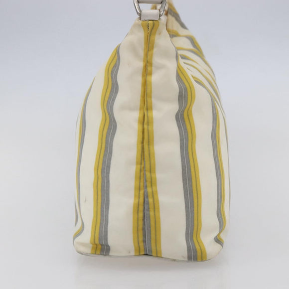 PRADA Shoulder Bag Nylon Ivory Auth 147624