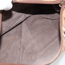 Burberry Nova Check Boston Bag PVC Beige Goud Auth 147629-20