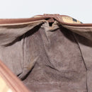 Burberry Nova Check Boston Bag PVC Beige Goud Auth 147629-22