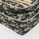 Christian Dior Trotter Canvas Shoulder Bag Navy Auth 147633-14