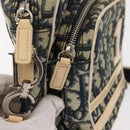 Christian Dior Trotter Canvas Shoulder Bag Navy Auth 147633-10